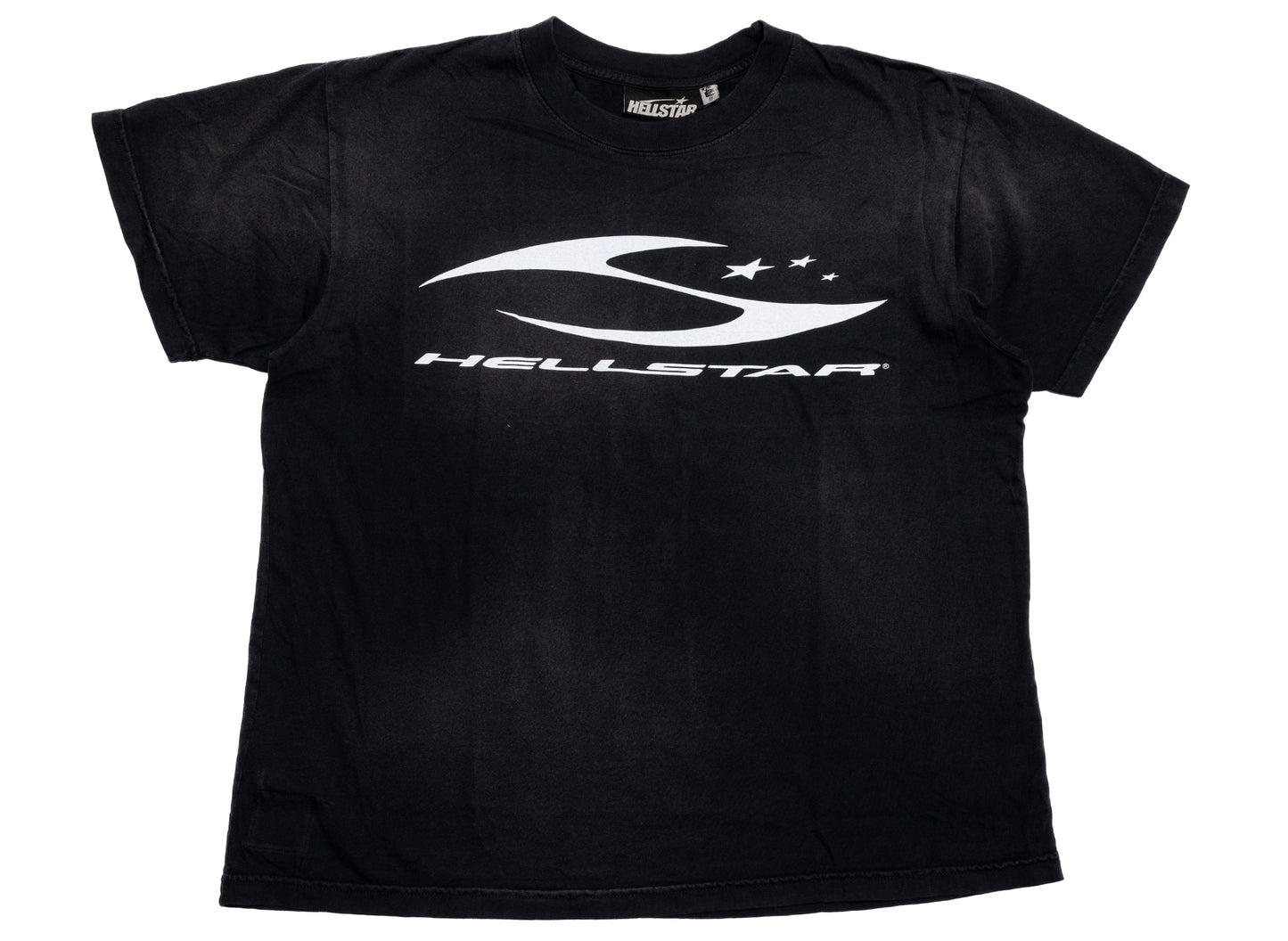 Hellstar H Cursive Logo T-Shirt in Black, front view