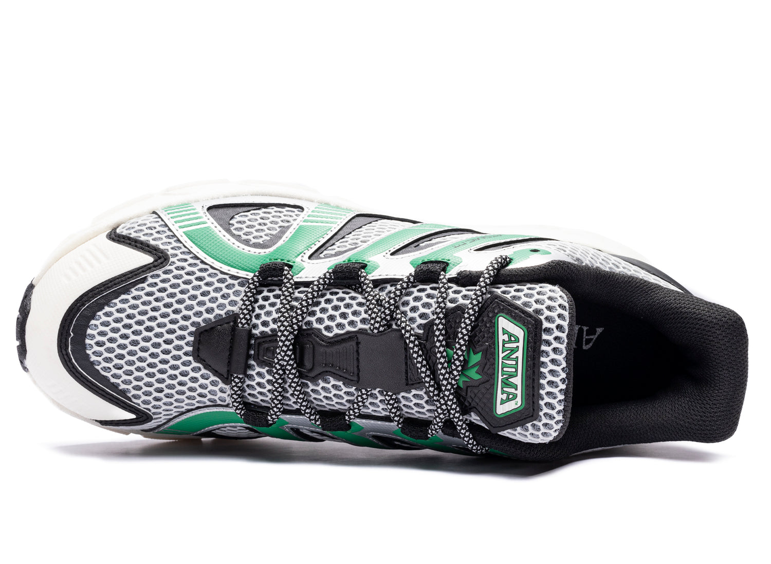 ANIMA Atomic RT in Green and White, men's lifestyle sneaker, view 4