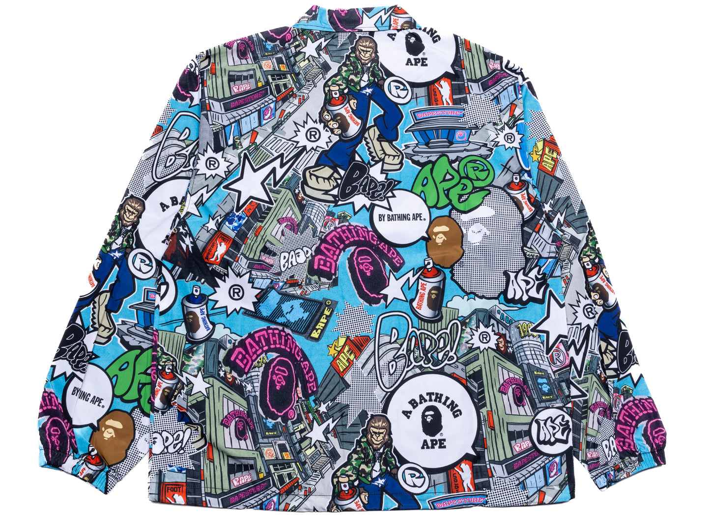 A Bathing Ape Comic Art Coach Jacket