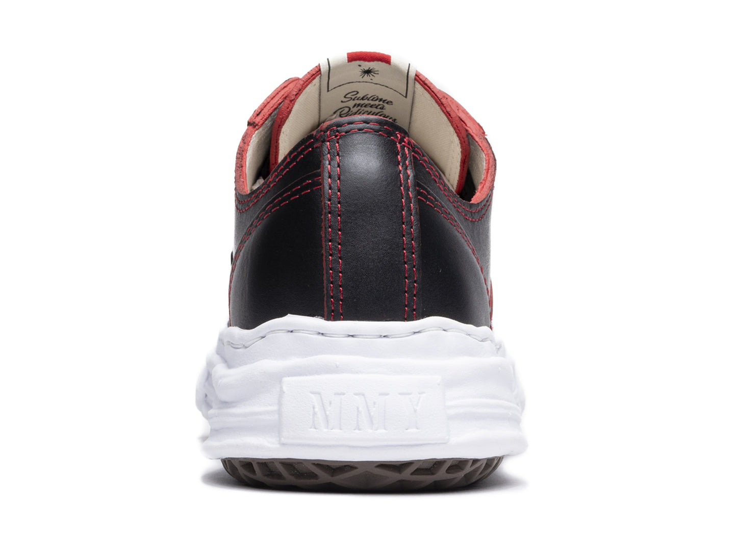 Maison Mihara Yasuhiro Leather Peterson Low en negro
