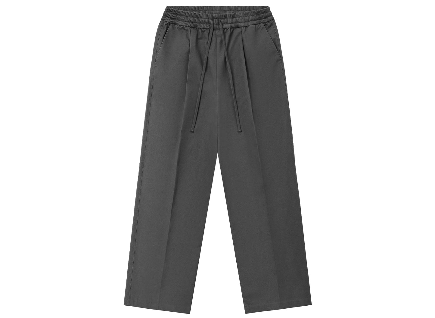Fear of God Essentials Pleat Front Drawstring Pant in Iron Grey