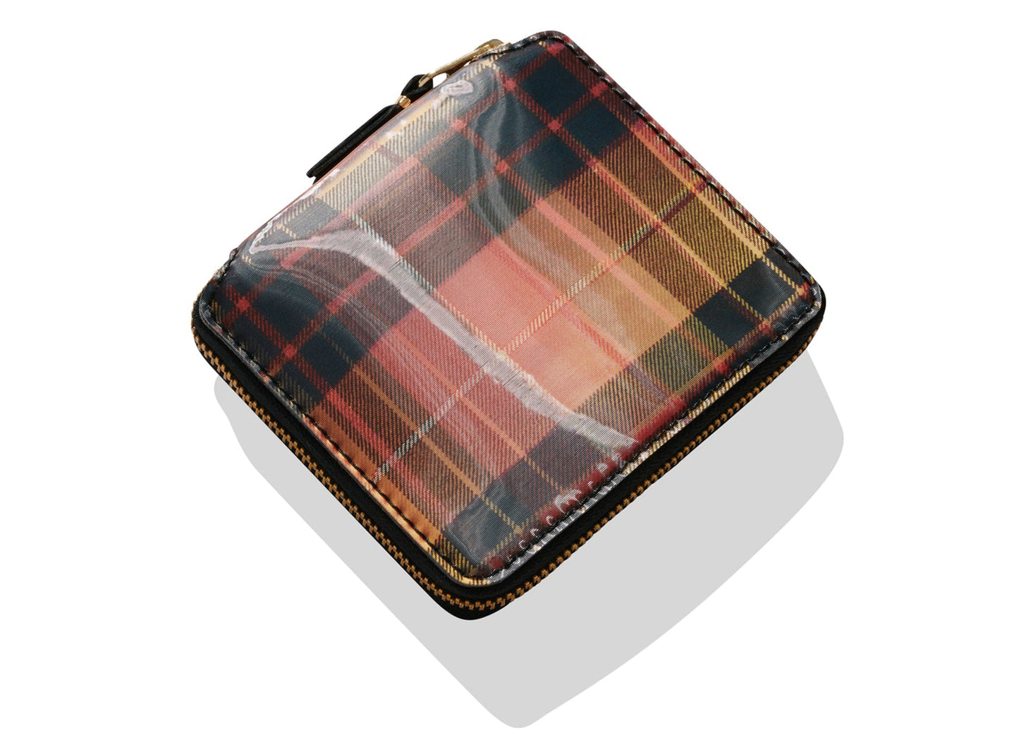 Cartera Comme des Garçons Lenticular Tartán SA2100 'Rojo/Amarillo'