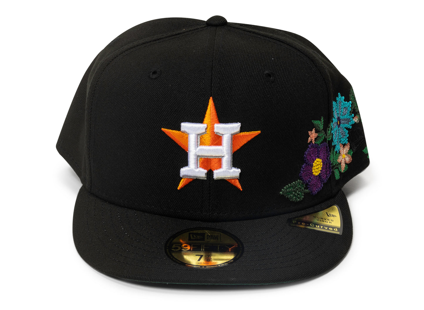 New Era Tonal Florals Houston Astros Fitted Cap in Schwarz