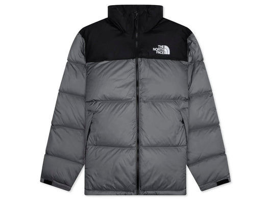 The North Face 1996 Retro Nuptse Jacket in Smoked Pearl and TNF Black, men's jacket