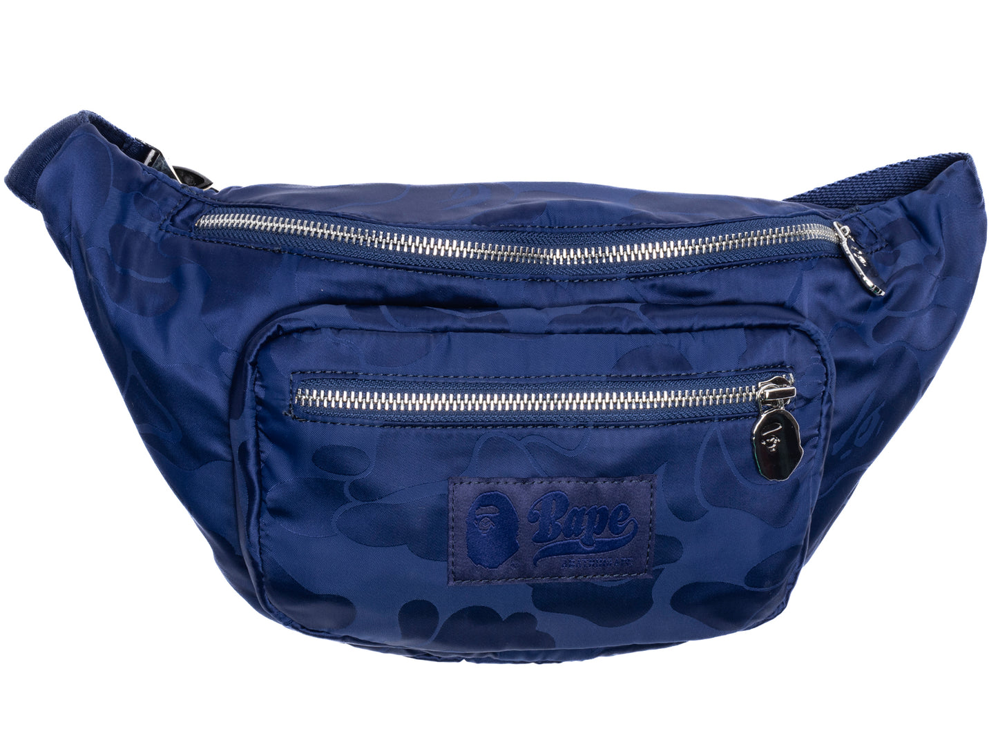A Bathing Ape Tonal Solid Camo Gürteltasche in Navy