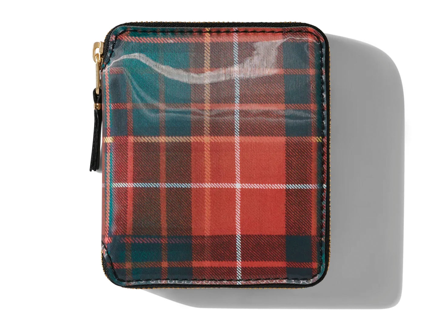 Billetera Lenticular Tartán Comme des Garçon SA2100 'Rojo/Verde'