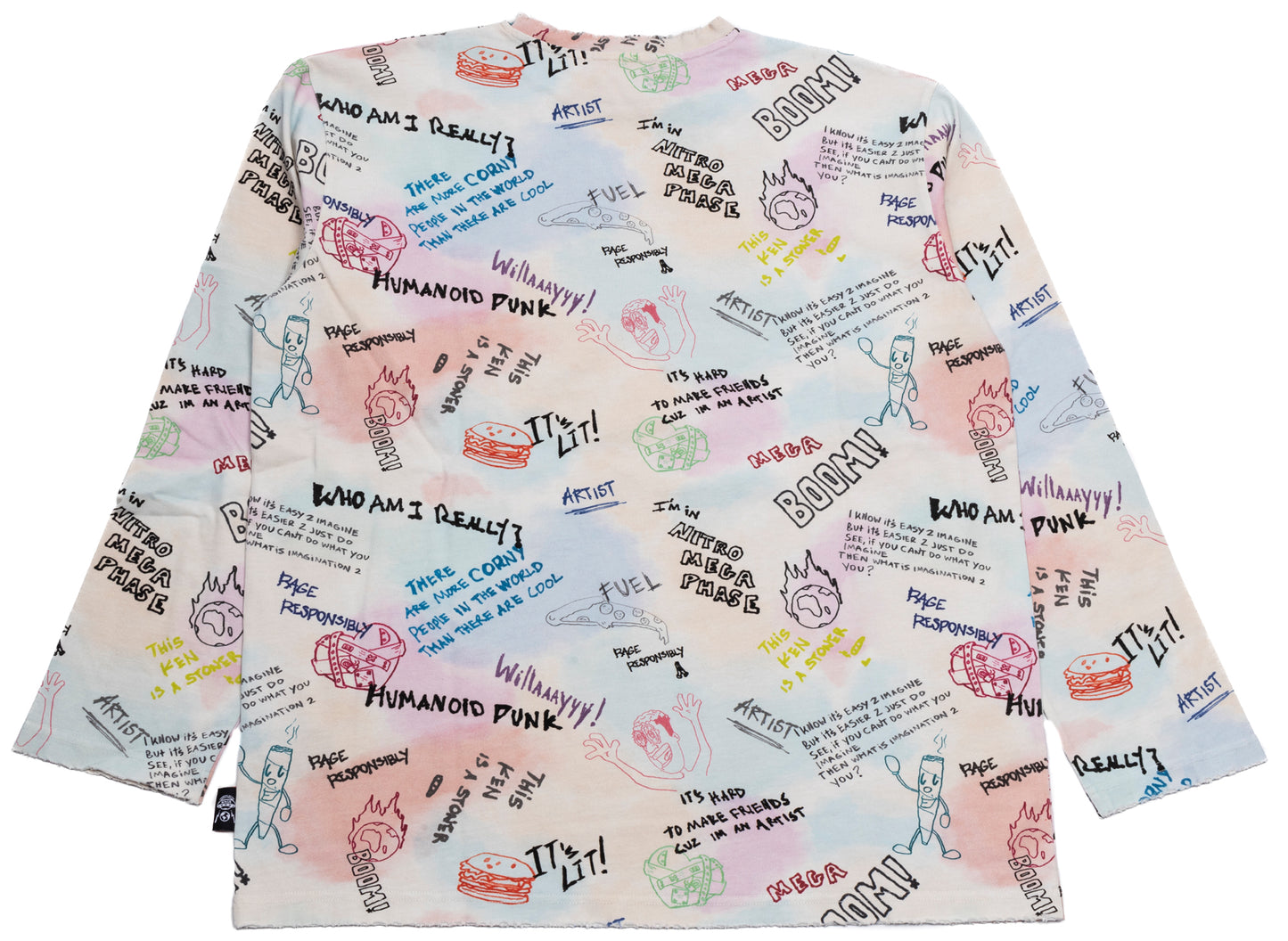 Camiseta de manga larga Members Of The Rage Cudi's Colors & Sketches