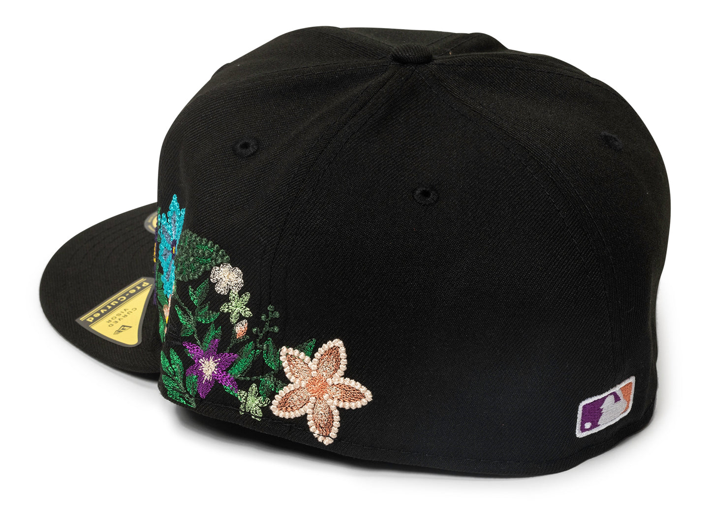 New Era Tonal Florals Houston Astros Fitted Cap in Schwarz