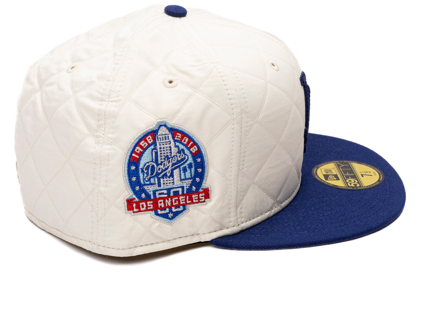 New Era Los Angeles Dodgers 59Fifty Fitted Hat in White/Royal