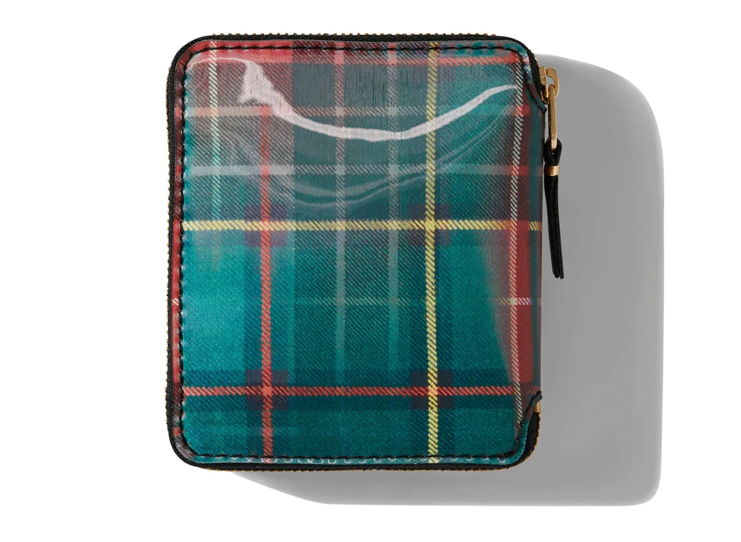 Billetera Lenticular Tartán Comme des Garçon SA2100 'Rojo/Verde'