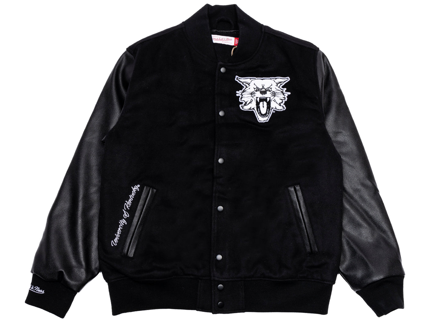 Chaqueta universitaria Mitchell & Ness NCAA Blackout Collection Kentucky Wildcats