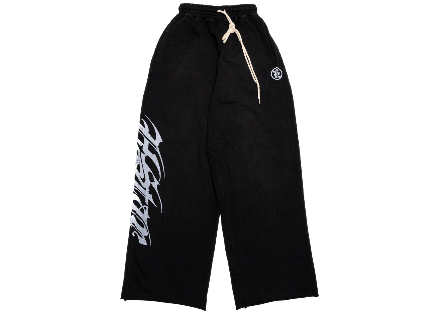 Hellstar Hstar Gothic Sweatpants in Black, front view