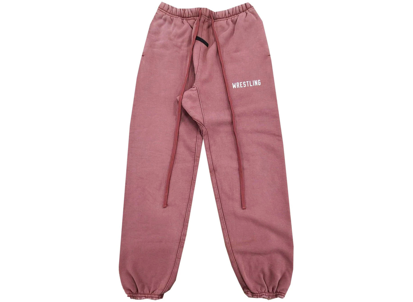 Pantalones de Chándal Clásicos de Felpa Gruesa Fear of God Essentials en Crimson