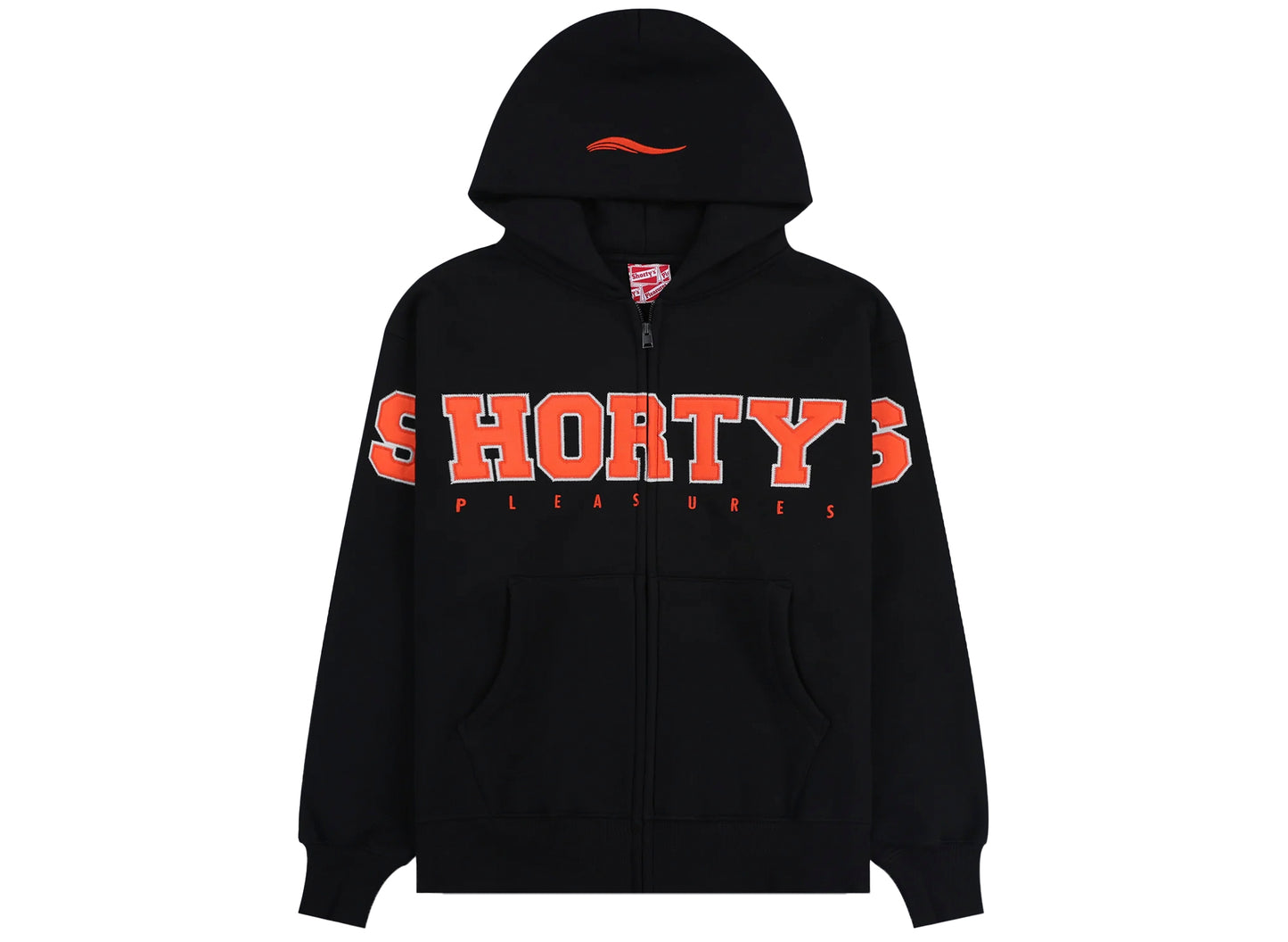 Pleasures Wave Zip Hoodie in Schwarz