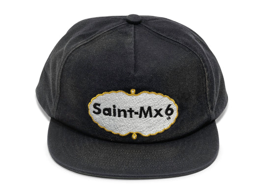 Gorra de 5 paneles Saint Michael Eat Me en negro