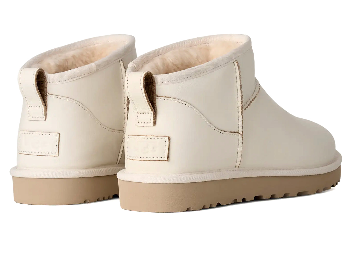 Ugg Classic Ultra Mini Contrast in Jasmine / White Pepper