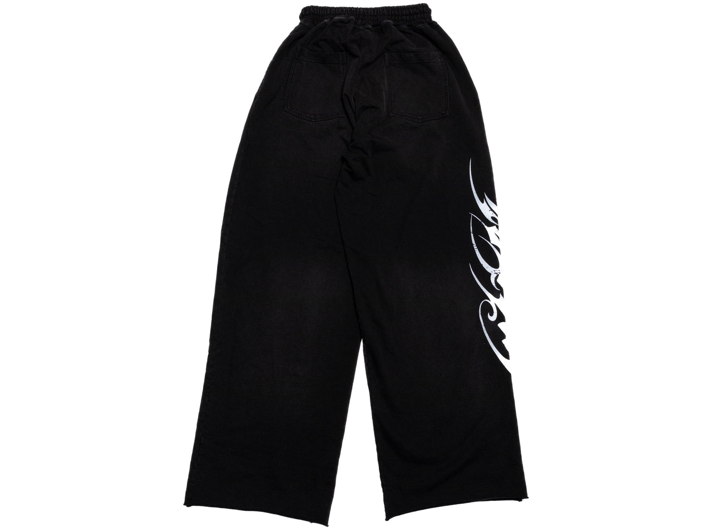 Hellstar Hstar Gothic Sweatpants in Black, back view