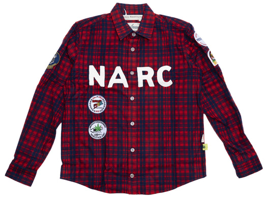 Advisory Board Crystals Abc. NARC Flanellhemd in Rot