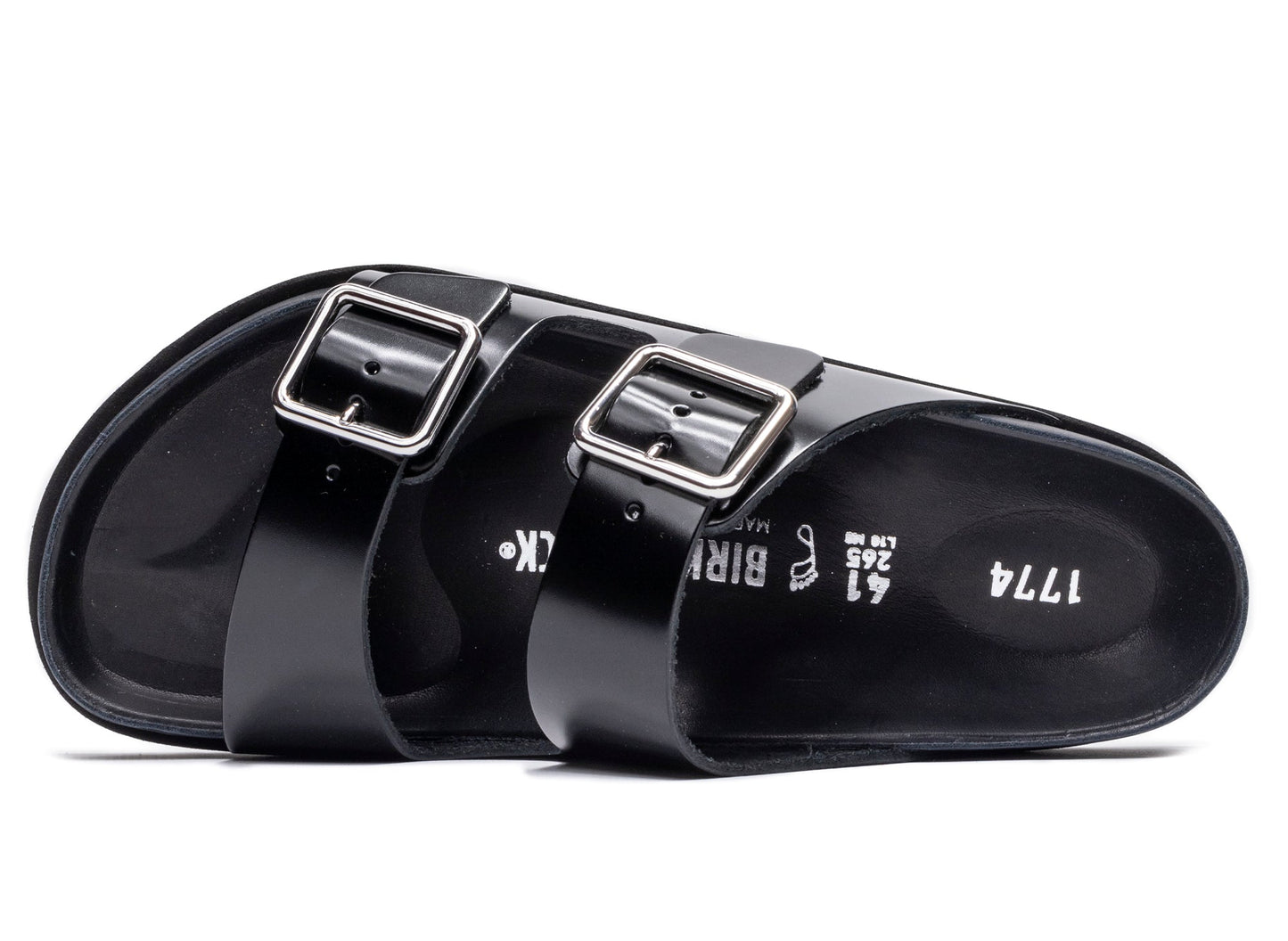 Birkenstock 1774 Arizona Glänzendes Leder in Schwarz