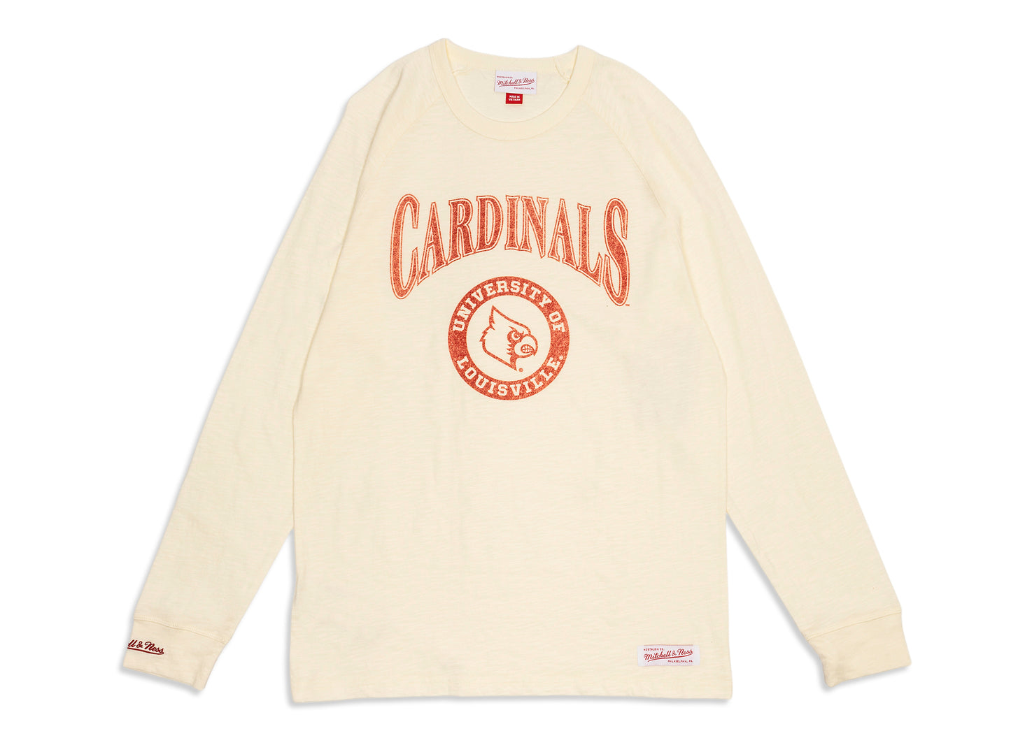 Mitchell & Ness Louisville Cardinals NCAA Archive Logo Camiseta Manga Larga