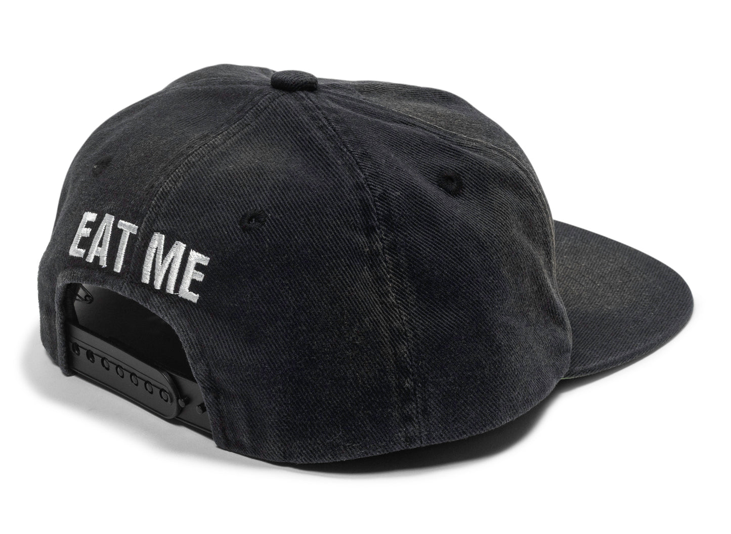 Saint Michael Eat Me 5 Panel Cap in Black