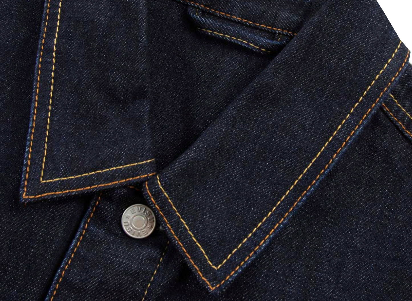 Evisu Monogram Daicock bedruckte Jeansjacke