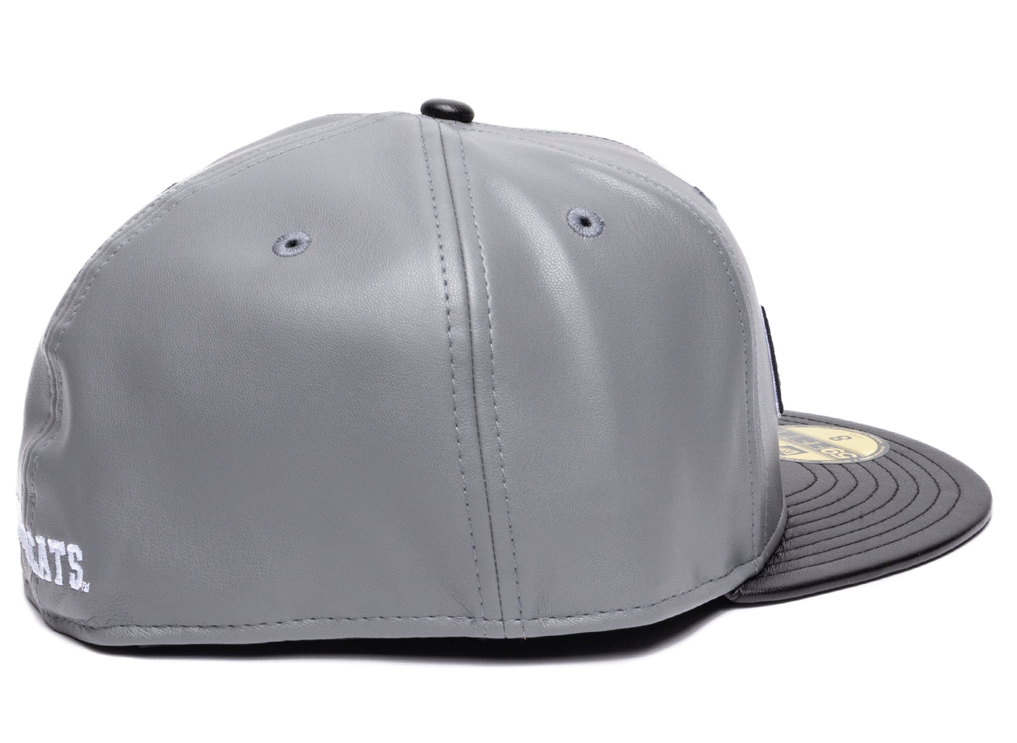 New Era Kentucky Wildcats 59FIFTY Leder Fitted Cap in Grau