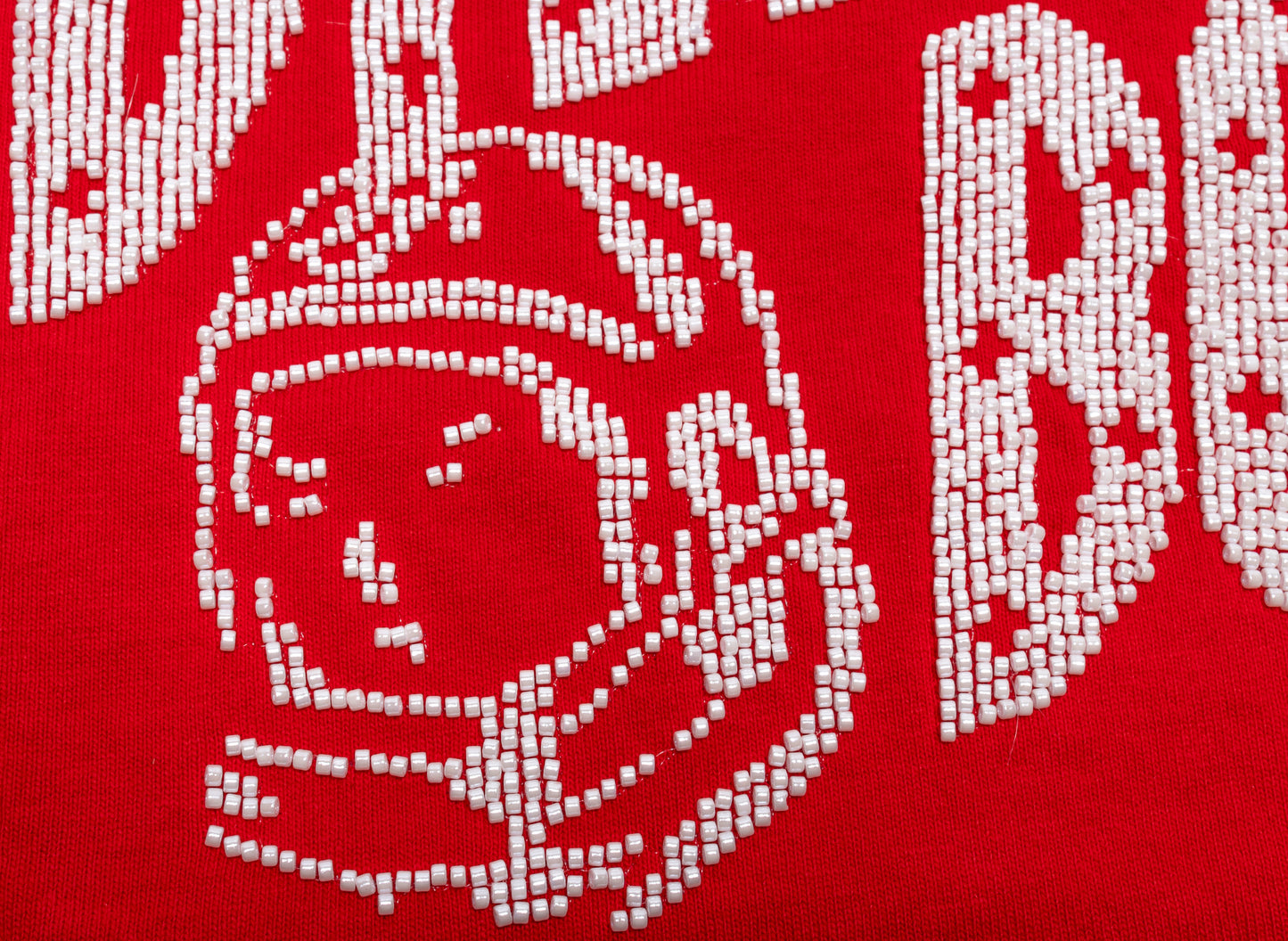 BBC Arch S/S Strick-T-Shirt in Rot