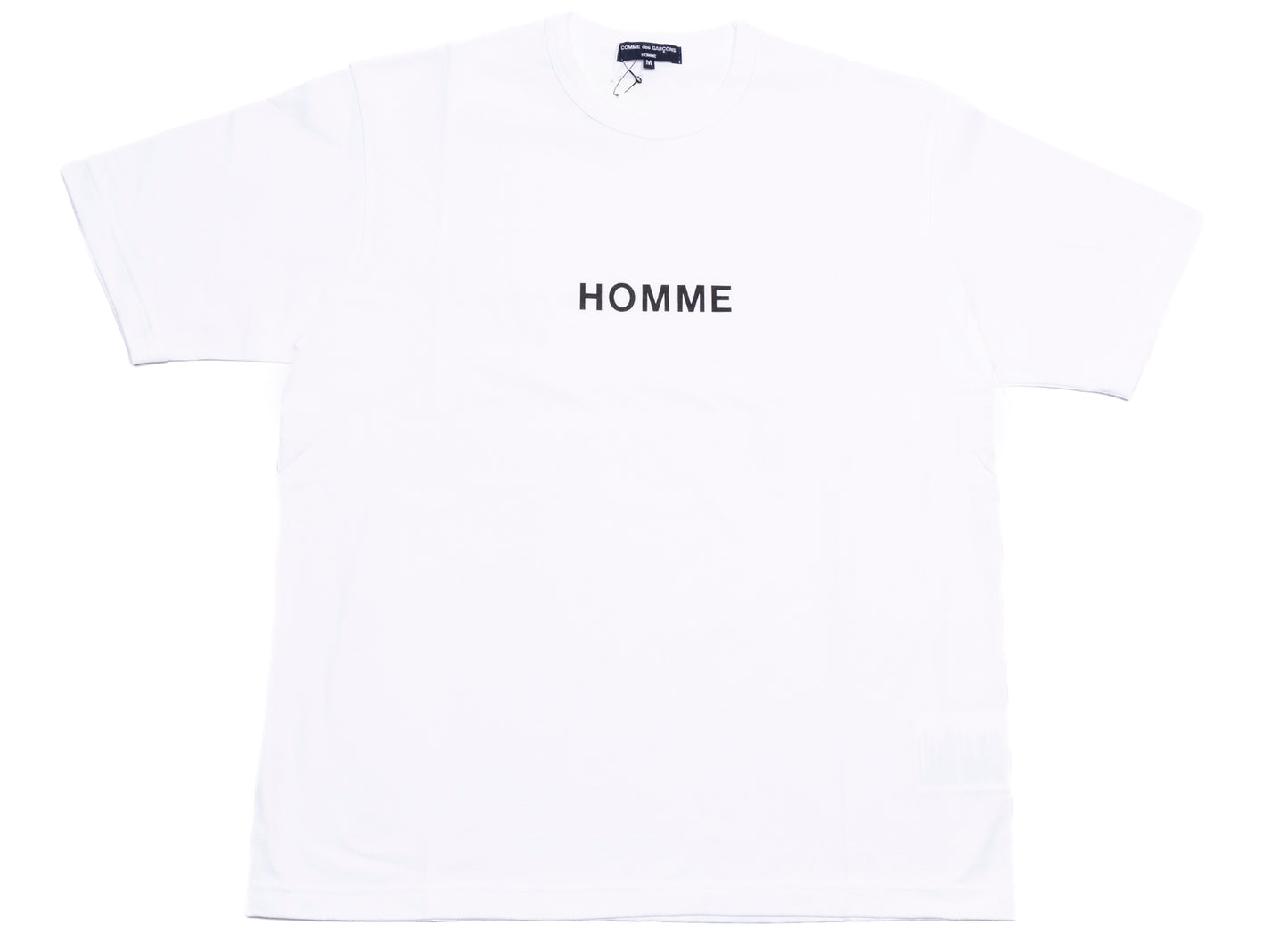Comme des Garçons HOMME Logo T-Shirt in Weiß v1