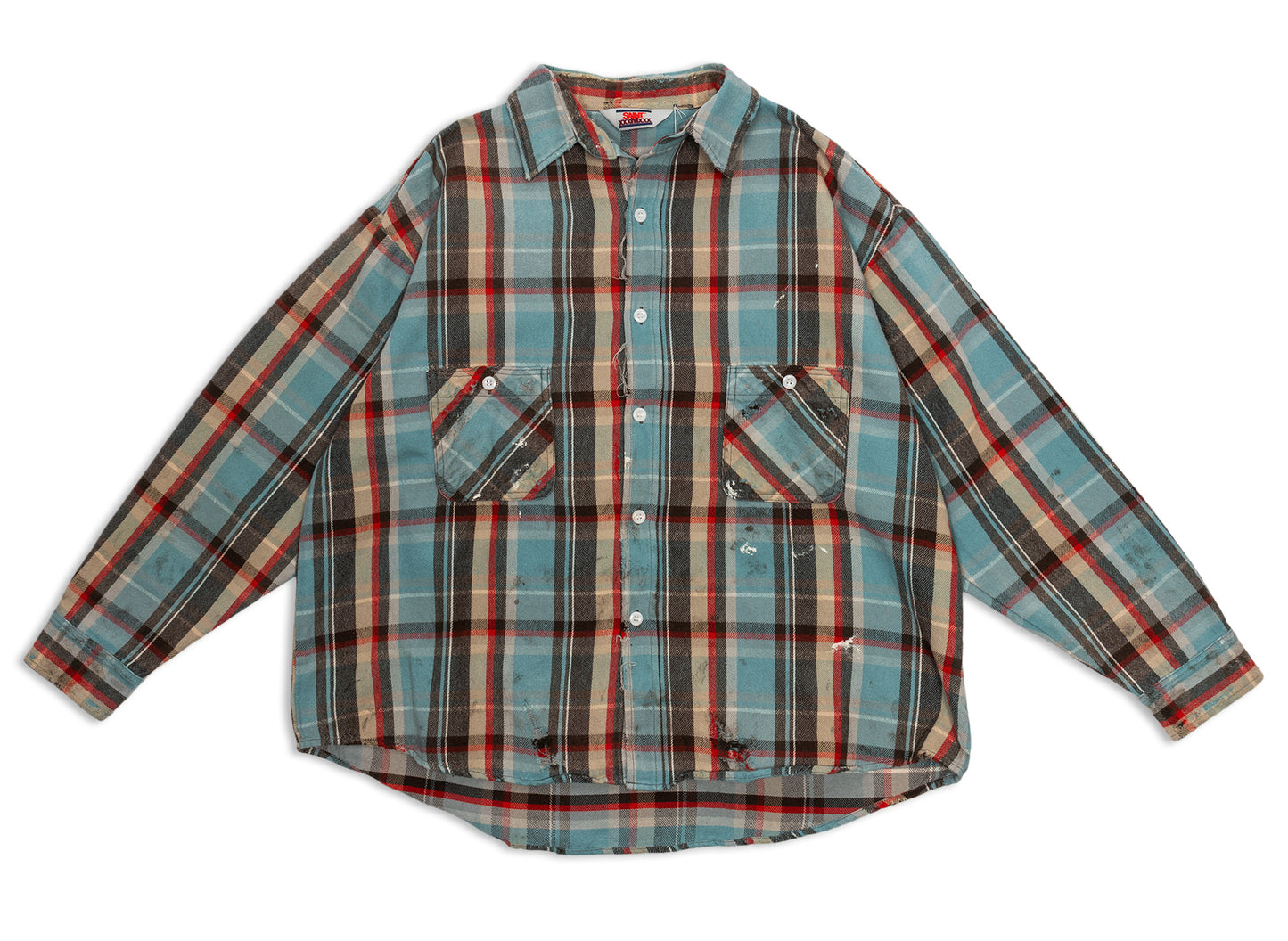Camisa de franela Saint Michael en azul