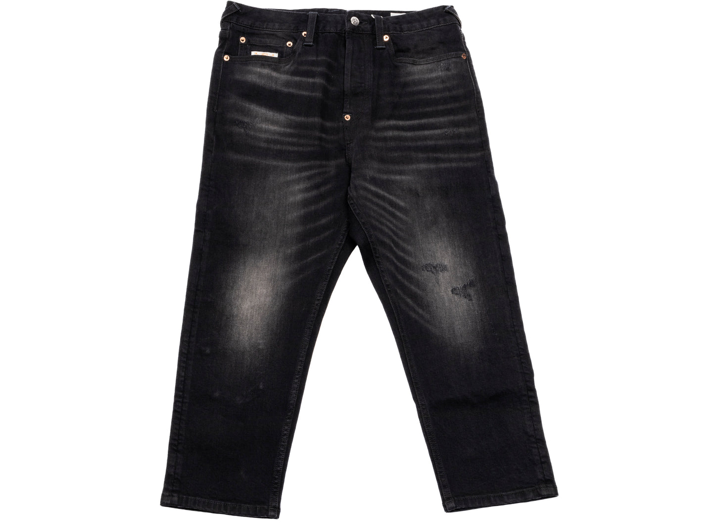 Evisu Multi-Pocket und Multi-Print Jeans mit Cropped Fit