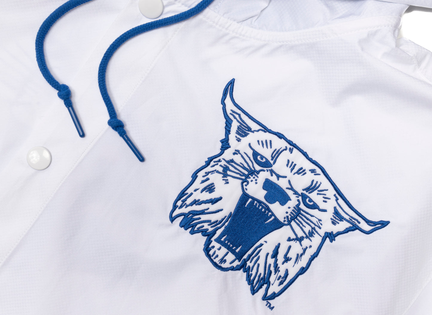 Chaqueta para entrenadores con capucha y logo vintage de Kentucky Wildcats Oneness de Mitchell & Ness