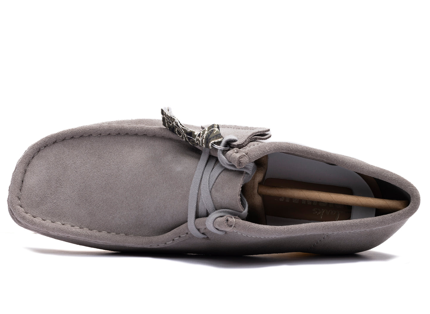 Clarks Wallabee in Ash Suede