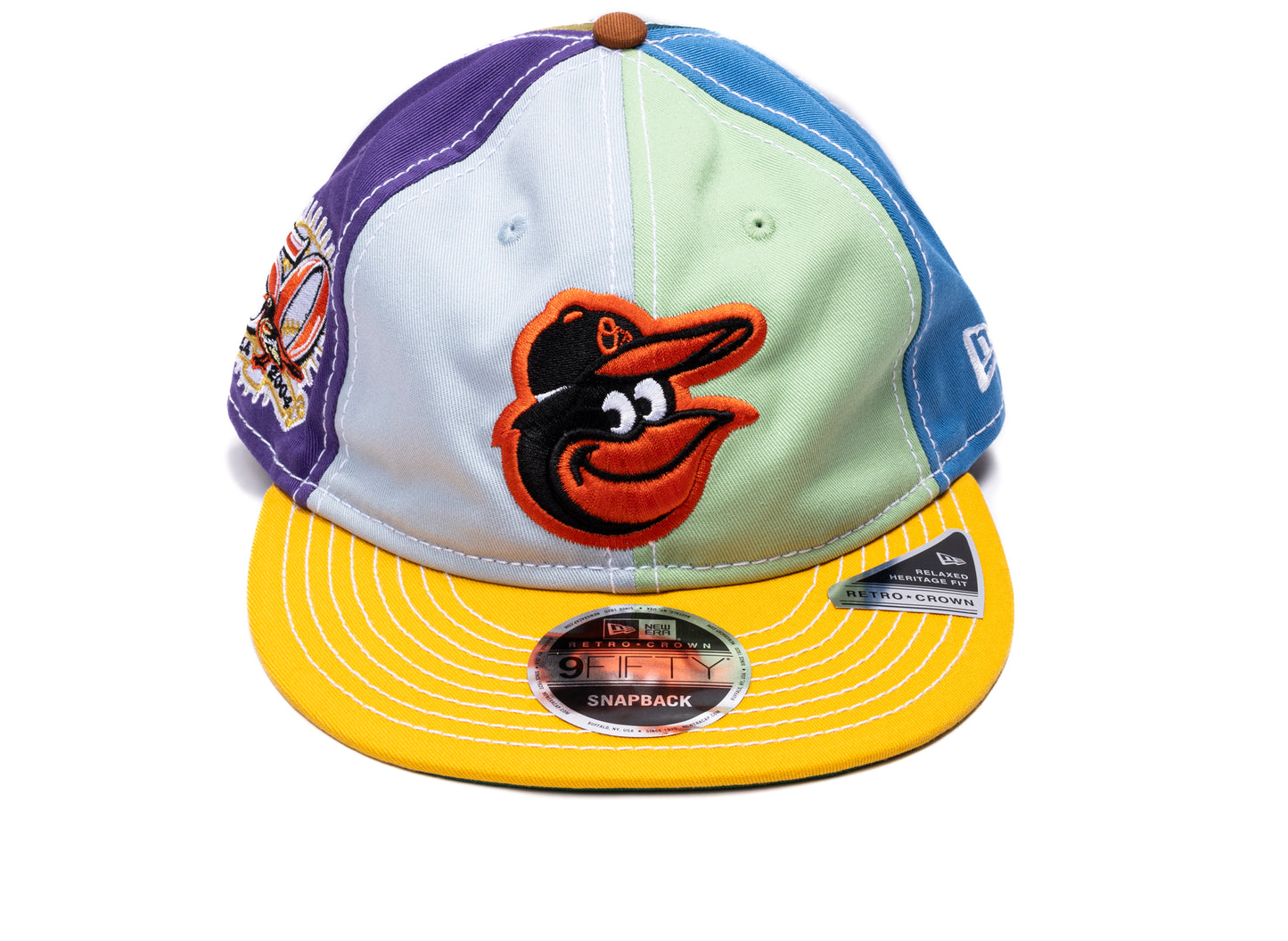 New Era x Sean Wotherspoon Baltimore Orioles Retro Crown 9Fifty Snapback Hat in Multi-Color