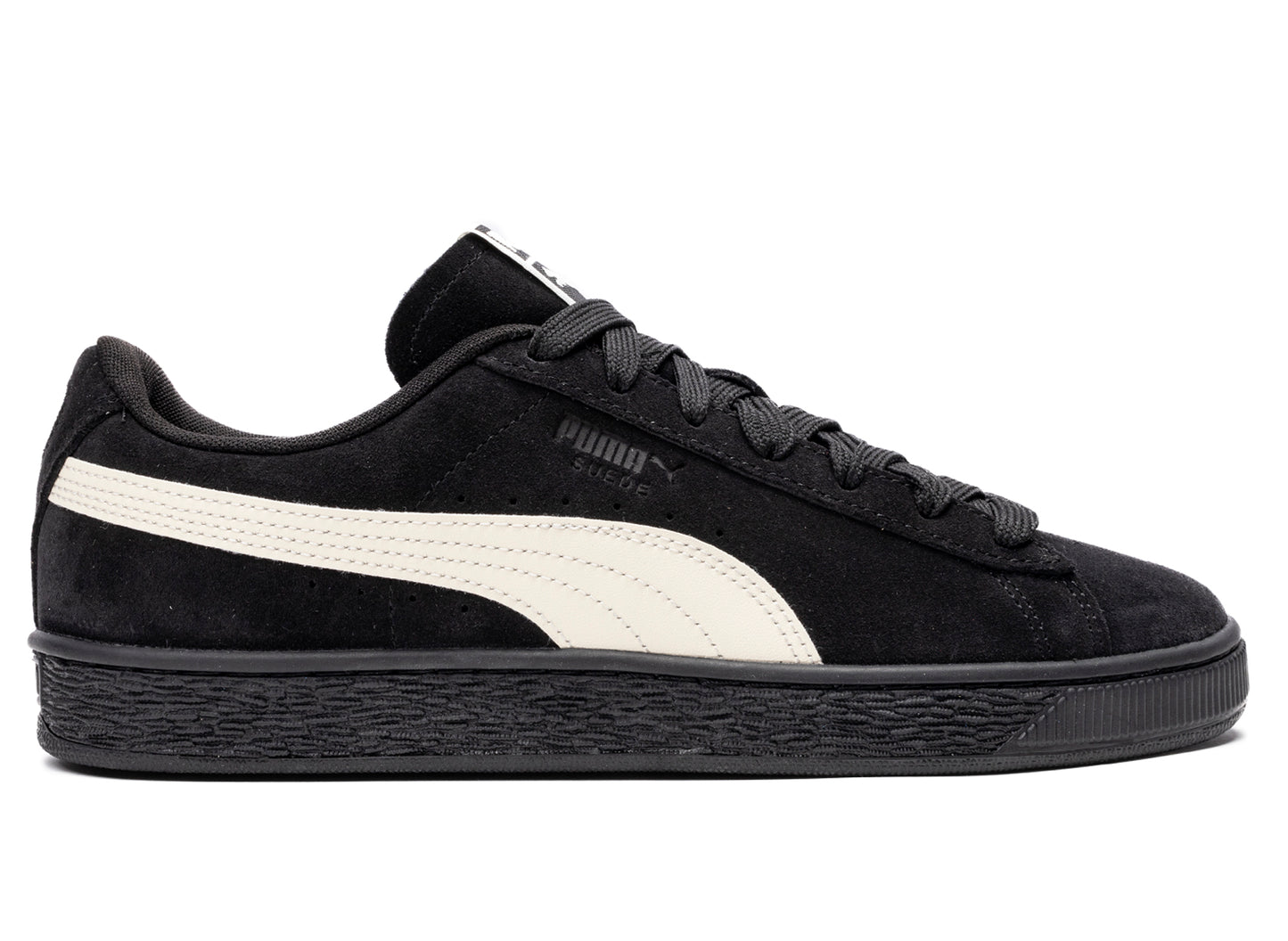 Puma Suede Charles F. Stead VI in PUMA Black / Alpine Snow, men's sneaker