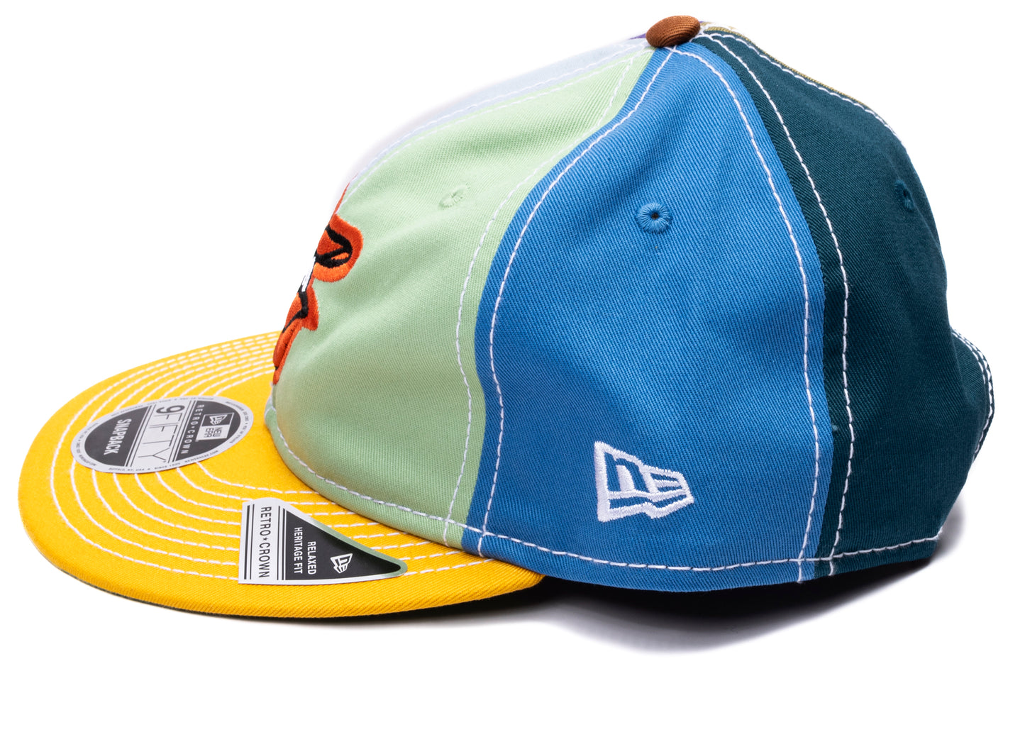 New Era x Sean Wotherspoon Baltimore Orioles Retro Crown 9Fifty Snapback Hat in Multi-Color