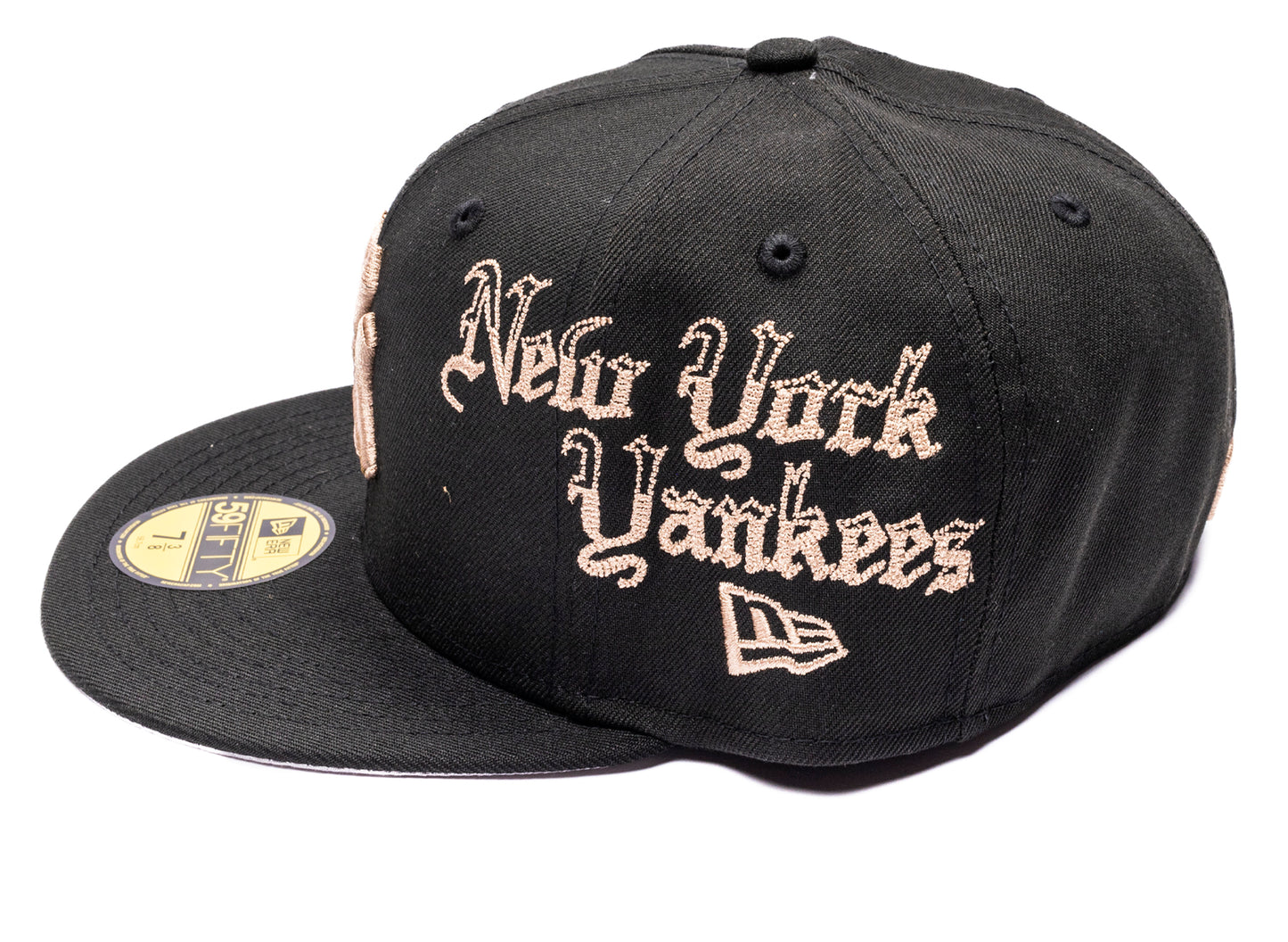 New Era MX Heritage New York Yankees 59Fifty Fitted Hat in team colors, unisex cap, view 2