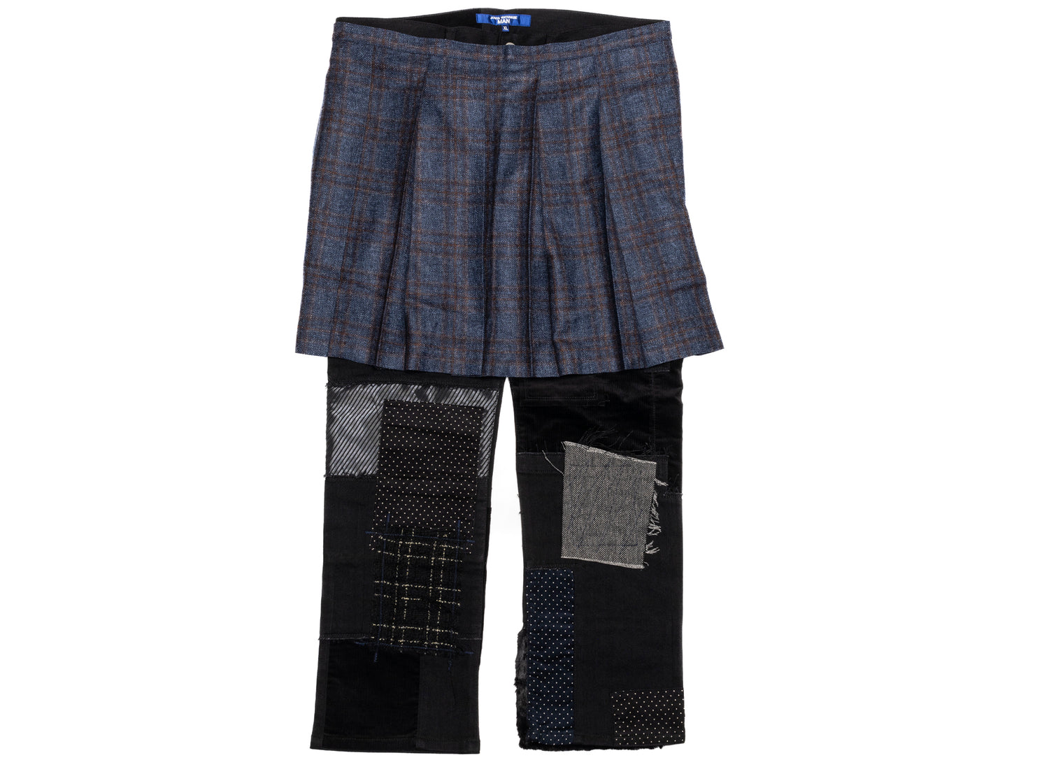 Junya Watanabe MAN Stretch Cotton Pants in Black Mix, men's trousers, view 5