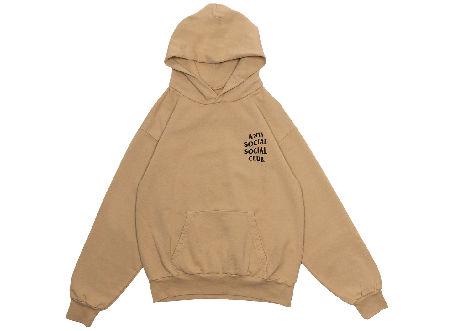 Sudadera con capucha Anti Social Social Club Mind Games color tostado, hecha en EE. UU.