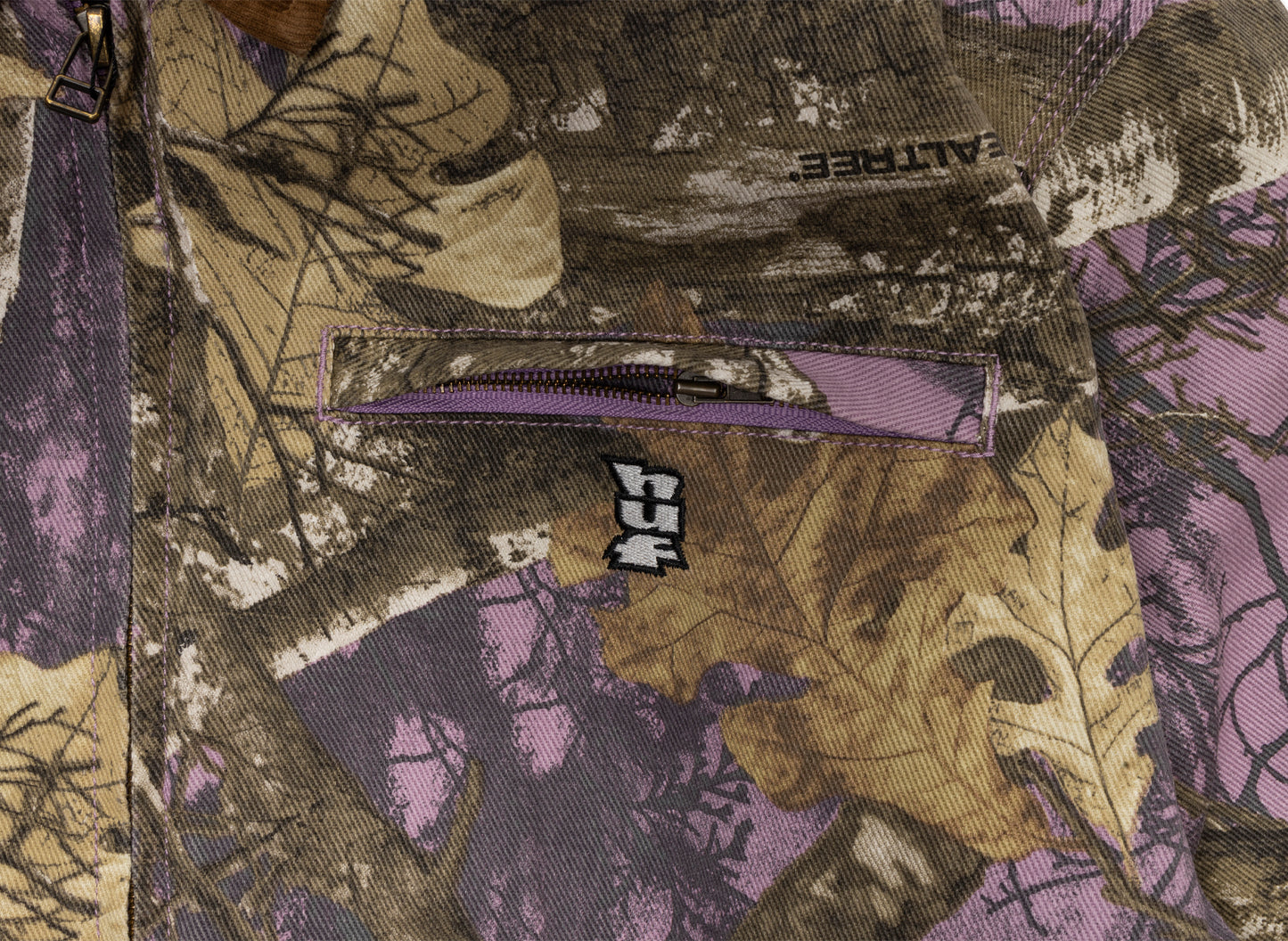 HUF x Realtree Megablast Work Jacket in Lilac