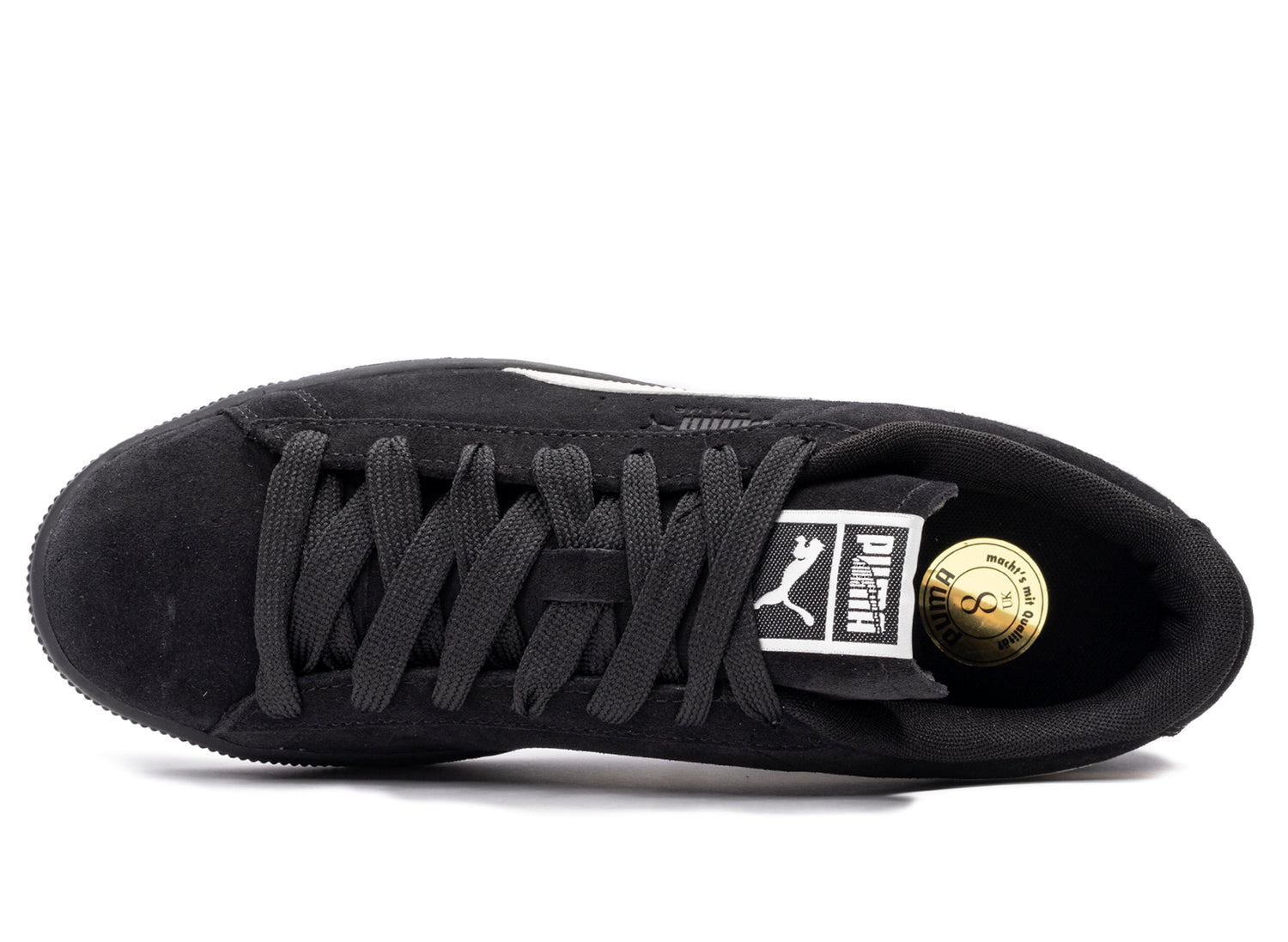 Puma Suede Charles F. Stead VI in PUMA Black / Alpine Snow, men's sneaker, view 4