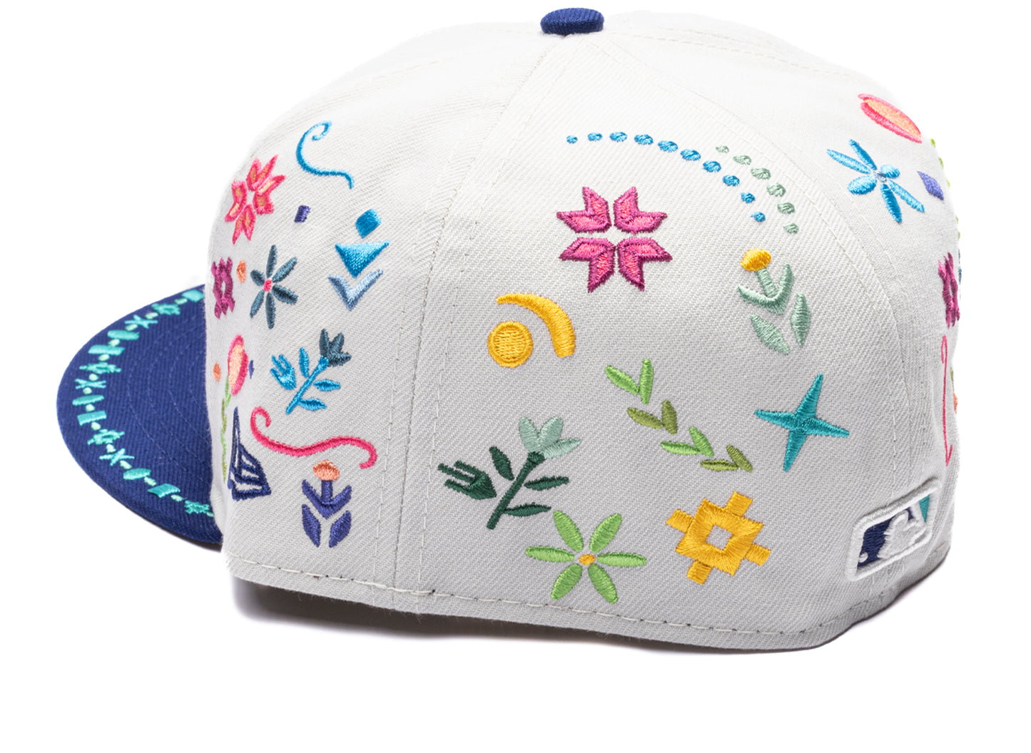New Era LAT Heritage Los Angeles Dodgers 59Fifty Fitted Hat in team colors, unisex cap, view 2