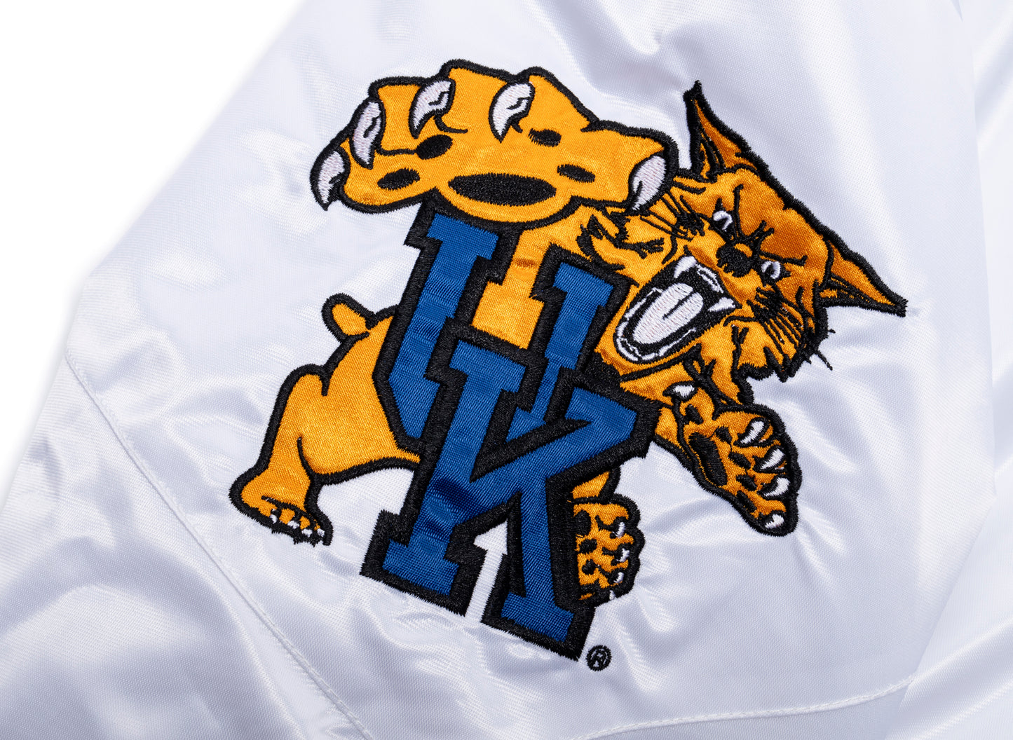 Starter Oneness Exclusive Kentucky Wildcats Poly Jacket in White