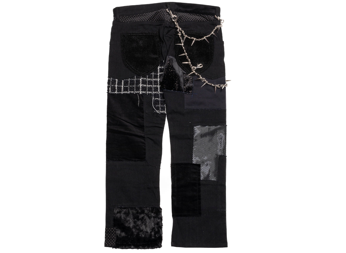 Junya Watanabe MAN Stretch Cotton Pants in Black Mix, men's trousers, view 2