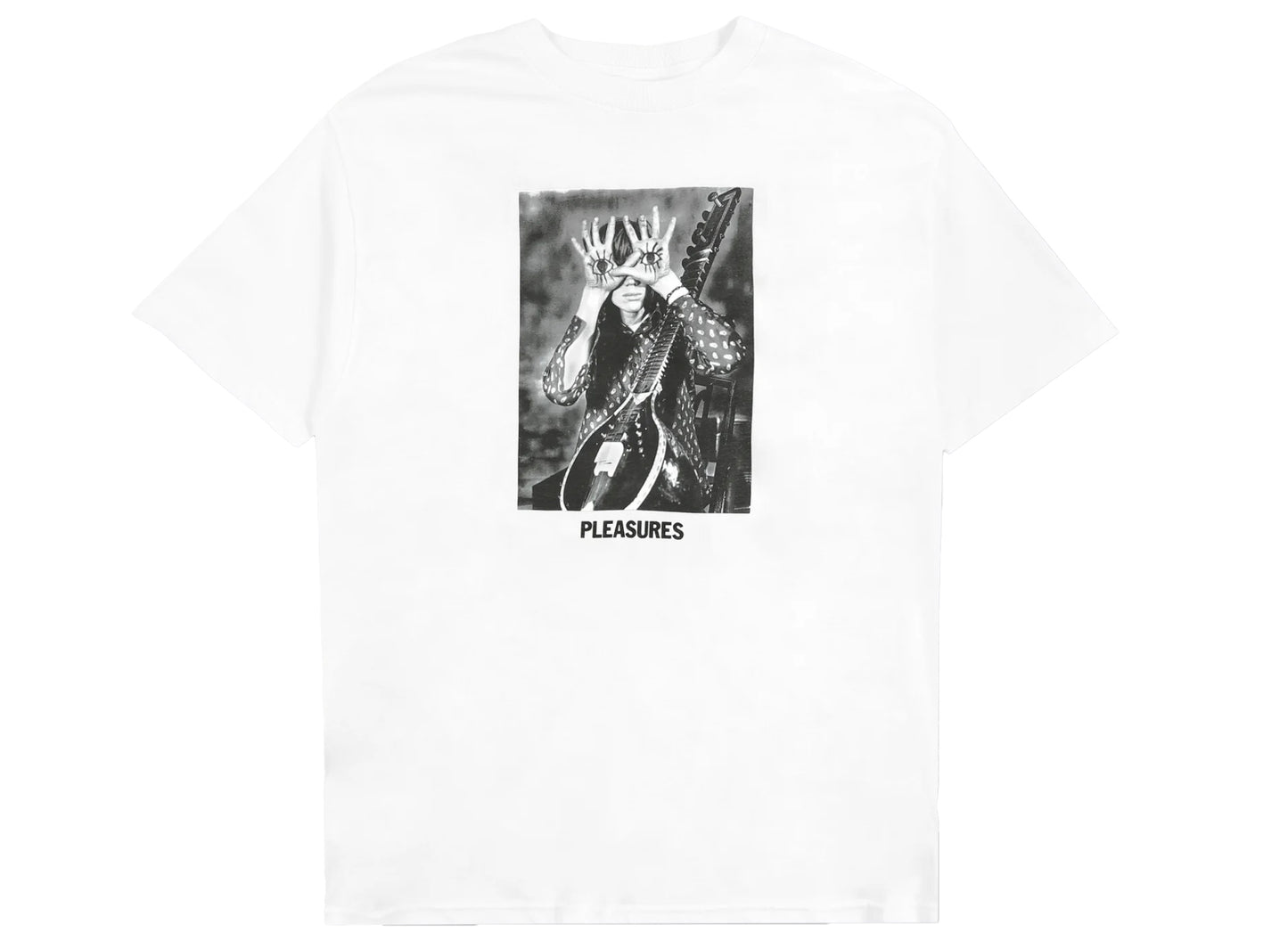 Camiseta Pleasures x Sonic Youth Star Power en blanco