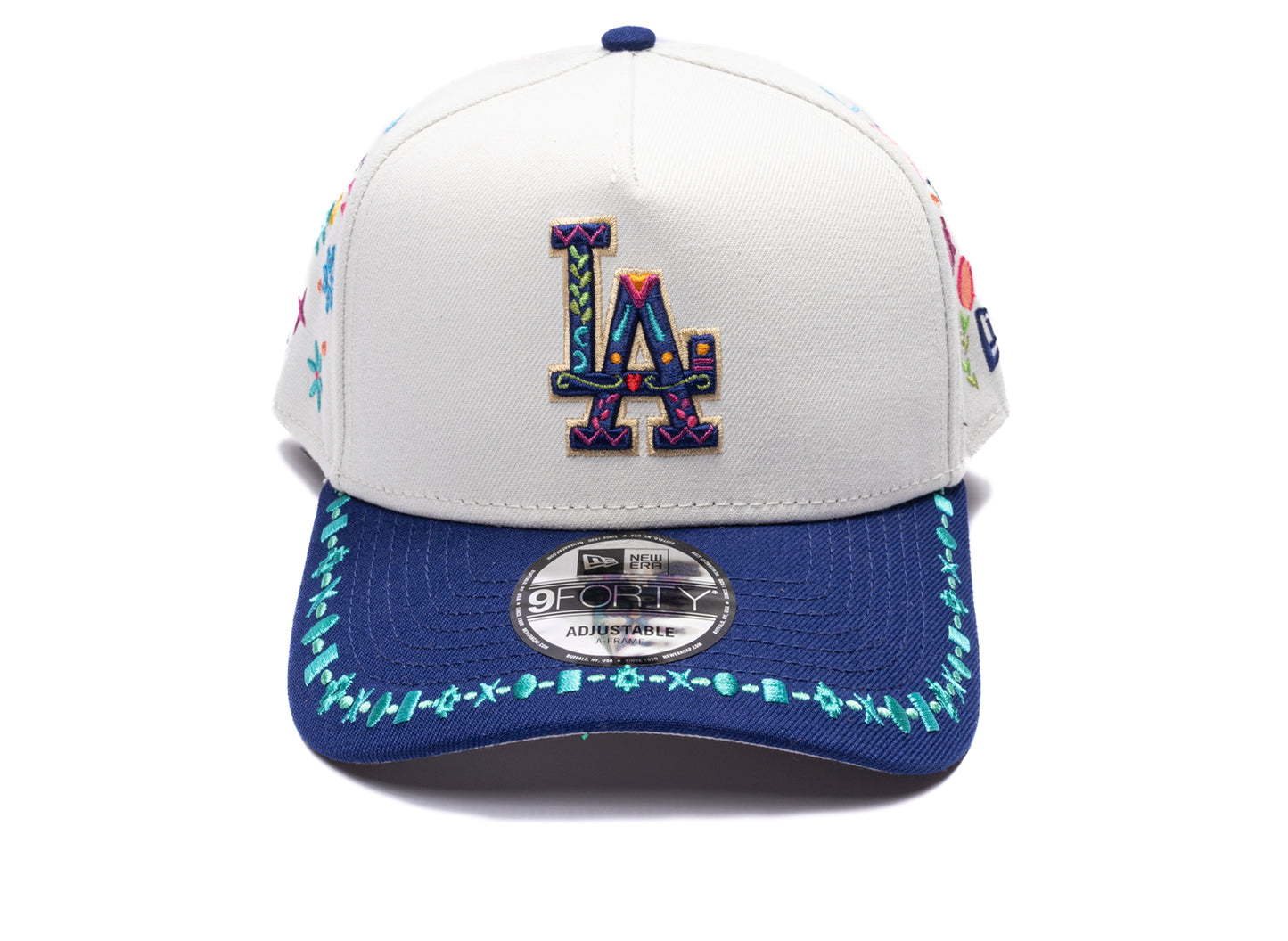 New Era LAT Heritage Los Angeles Dodgers 9Forty A-Frame Hat in blue, unisex cap