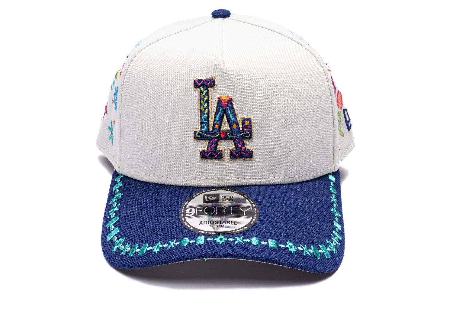 New Era LAT Heritage Los Angeles Dodgers 9Forty A-Frame Hat in blue, unisex cap