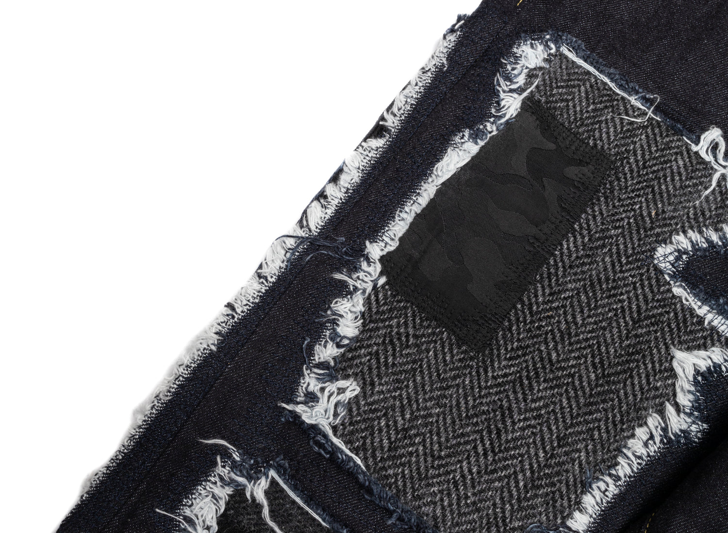 Junya Watanabe MAN Cotton Pants in Indigo Mix, men's cotton trousers, view 3