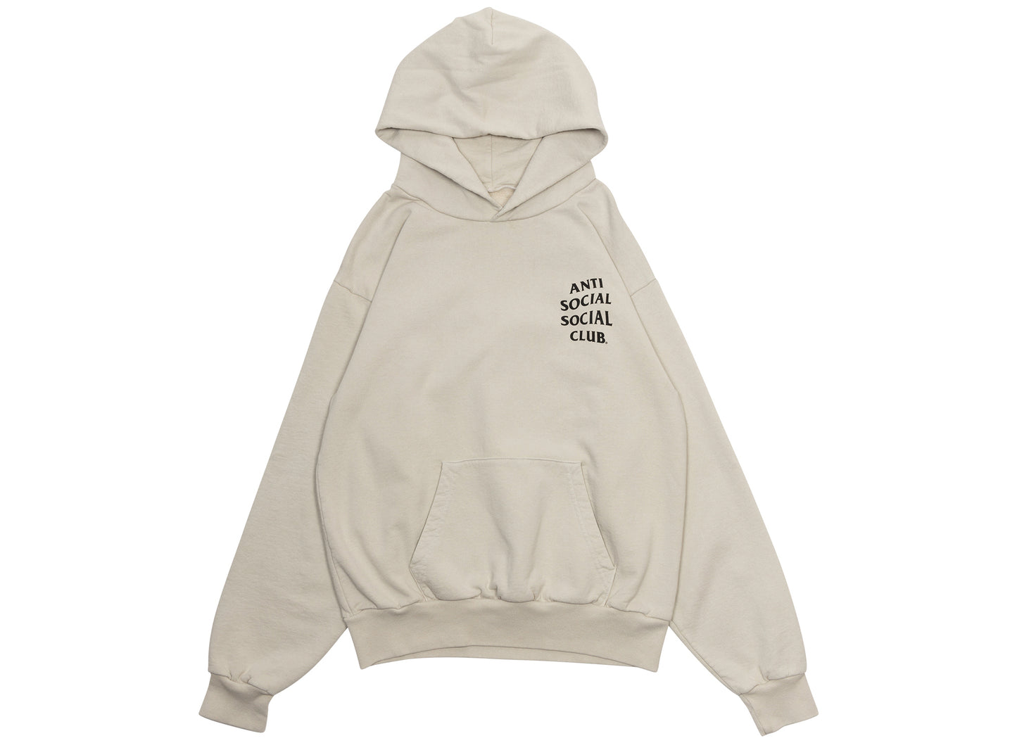 Sudadera con Capucha Anti Social Social Club Kkotch Hecha en EE. UU. en Gris Jaspeado