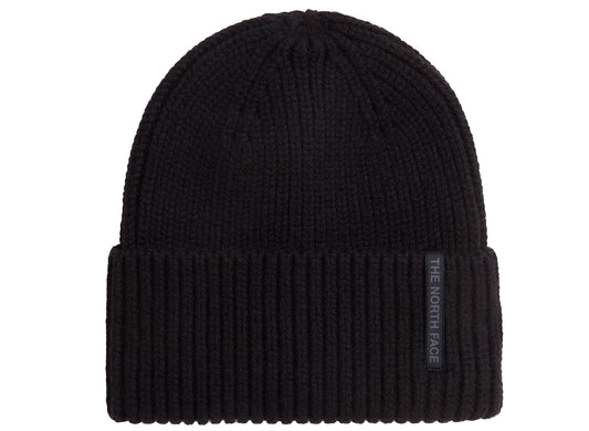 The North Face Wool Blend Beanie in TNF Black, unisex knit beanie
